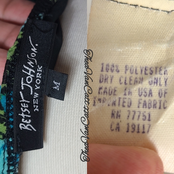 90s Betsey Johnson New York blue rose Bouquets print floral sexy midi skirt y2k! - Picture 5 of 5